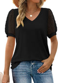 Top Damen Elegant Puffärmel Sommer Look – Anna