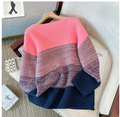 Übergrößen Patchwork Pullover für Damen – Annika