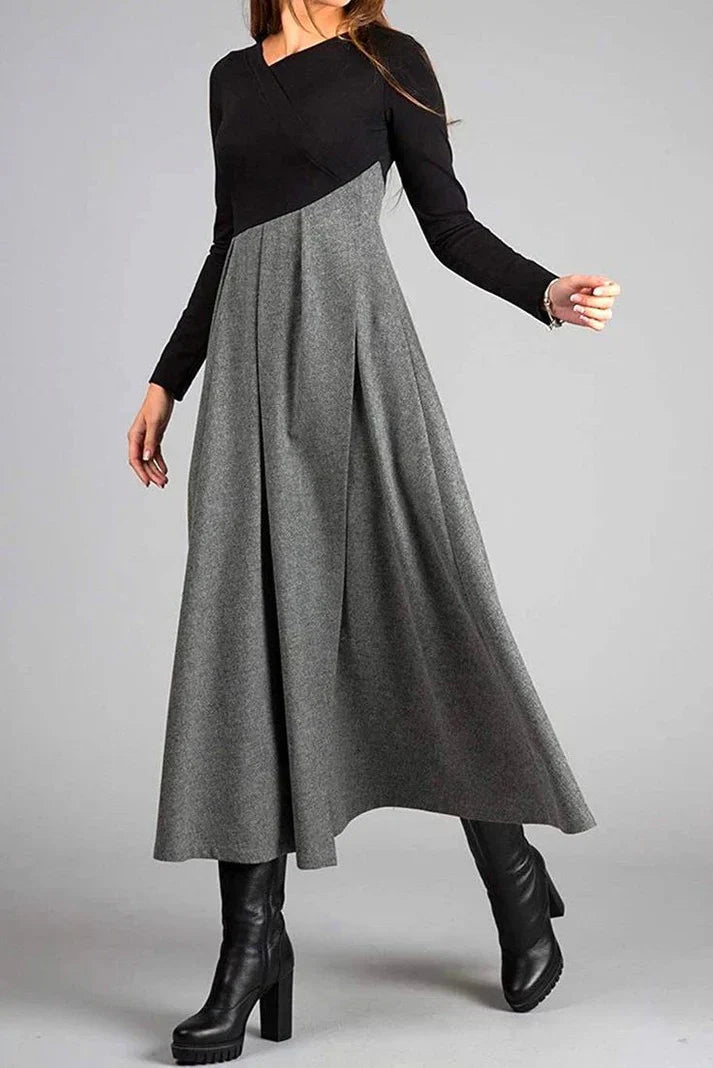 Damen Kleid Elegant Bequem Figurbetont Alltag – Salina