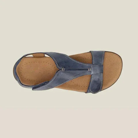 Damen Sandalen Leder Memory Foam Orthopädisch – Vivara