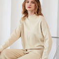 Warmer Hausanzug mit Rollkragen für Damen – Dagmar