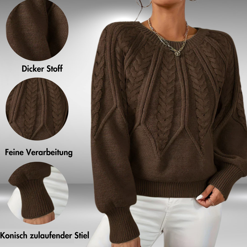 Weicher Damen Strickpullover mit elegantem Schnitt – Mireva