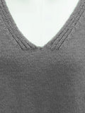 Übergröße V-Ausschnitt Pullover für Herbst und Winter - Lena