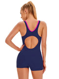 Sportlicher Badeanzug mit Patchwork-Design für Damen – Bettina