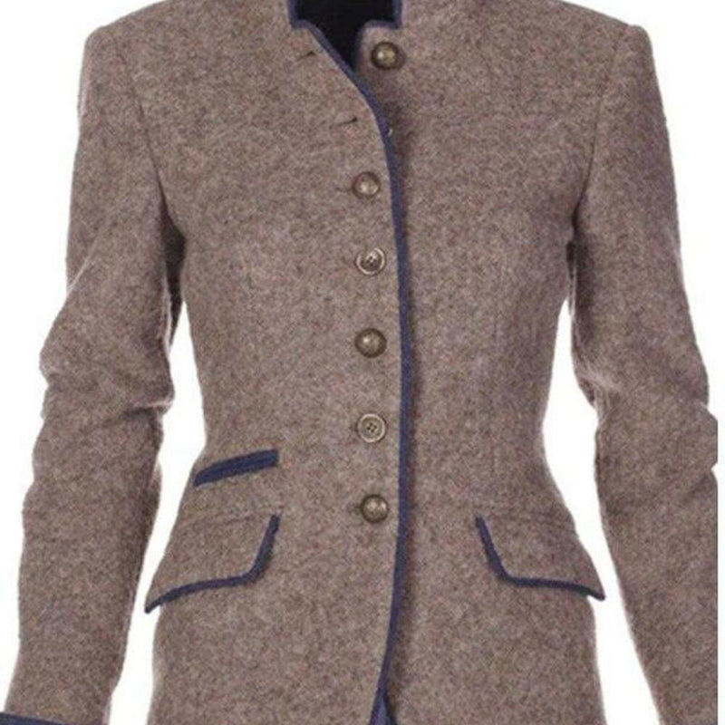 Damen Blazer Einreihig Elegant Büro Figurbetont – Clarisse
