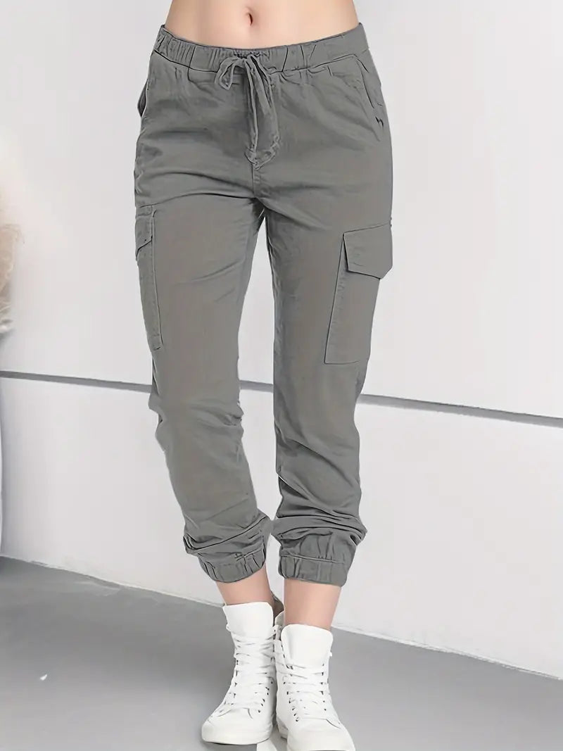 Leichte Damen-Cargohose mit Kordelzug – Ellie