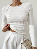 Langarmshirt Damen Elegant Hypoallergen Figurbetont – Anna