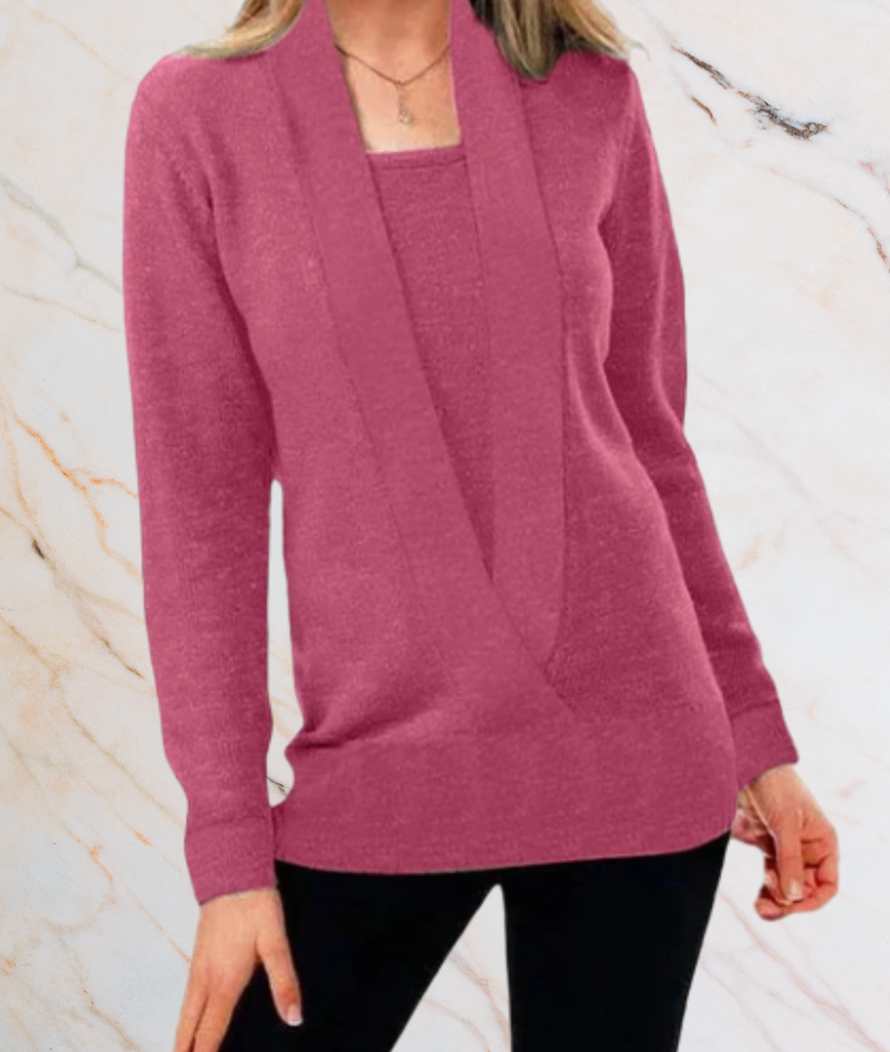 Femininer High-Stretch-Sweater für Damen – Dovilyn