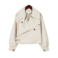 Elegante Damen Lederjacke mit taillierter Passform – Mila