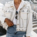 Stylische Jeansjacke mit Nieten – Alexia