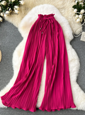 Plissee Hose Damen Elegant Leicht Atmungsaktiv Sommer – Yvonne