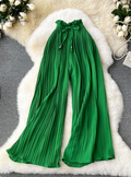 Plissee Hose Damen Elegant Leicht Atmungsaktiv Sommer – Yvonne