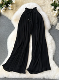Plissee Hose Damen Elegant Leicht Atmungsaktiv Sommer – Yvonne