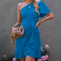 Elegantes Ein-Schulter-Kleid für Damen – Alessia