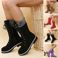 Stylische Winterstiefel mit Plüsch und Plateausohle – Katharina