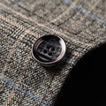 Figurbetonter Herrenblazer mit Stickmuster für elegante Anlässe – Matteo