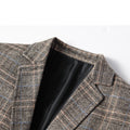 Figurbetonter Herrenblazer mit Stickmuster für elegante Anlässe – Matteo