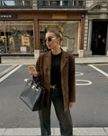 Wildlederjacke für Herbst Looks in Braun – Käthe