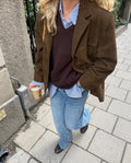 Wildlederjacke für Herbst Looks in Braun – Käthe