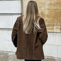 Wildlederjacke für Herbst Looks in Braun – Käthe