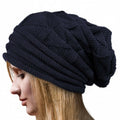Strickmütze aus Wolle und Baumwolle – Damen