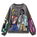 Weit geschnittener Pullover mit Wollmuster - Elise