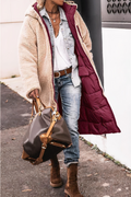 Wendbarer Damen Winterparka mit Teddyfutter – Noelle