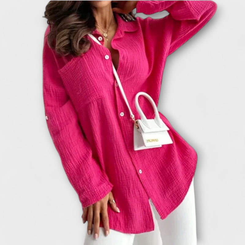 Damen Sommerbluse Leicht Elegant Atmungsaktiv – Elvanya