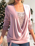Damen-Glitzer-Top mit elegantem Design für Partys – Luna