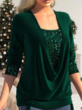Damen-Glitzer-Top mit elegantem Design für Partys – Luna