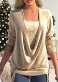 Damen-Glitzer-Top mit elegantem Design für Partys – Luna