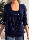 Damen-Glitzer-Top mit elegantem Design für Partys – Luna