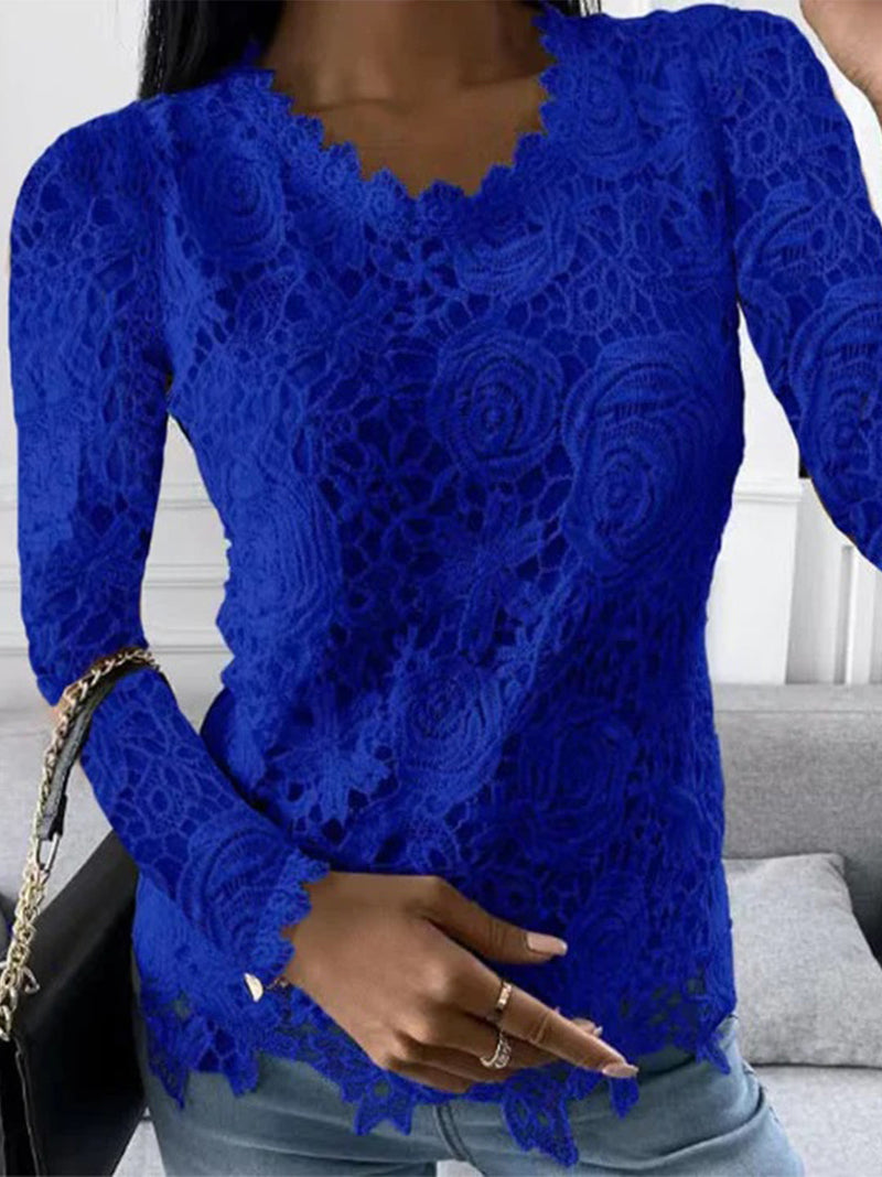 Elegante Damenbluse mit raffinierten Details – Claudia