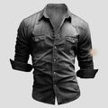 Klassisches Slim-Fit-Hemd aus Baumwollmix für Herren – Henri