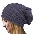 Strickmütze aus Wolle und Baumwolle – Damen