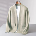 Strickweste für Herren mit V-Ausschnitt und Knöpfen – Tobias