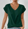 Damen V-Ausschnitt Shirt für Alltag und Eleganz – Agatha