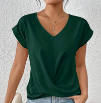 Damen V-Ausschnitt Shirt für Alltag und Eleganz – Agatha