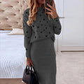 Zweiteiliges Damen-Set mit Pullover und Rock – Emilia
