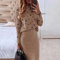 Zweiteiliges Damen-Set mit Pullover und Rock – Emilia