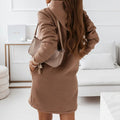 Kapuzenpullover Kleid warm & bequem für Herbst/Winter – Lisa