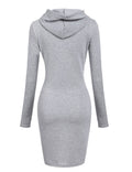 Stylisches Sweatshirt-Kleid mit Kapuze für Damen – Mila