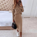 Zweiteiliges Damen-Set mit Pullover und Rock – Emilia