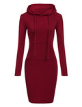 Stylisches Sweatshirt-Kleid mit Kapuze für Damen – Mila