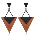 Holz Tropfen Ohrringe Boho Chic Schmuck – Lena