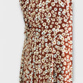 Boho Maxikleid mit V-Ausschnitt und Blumenmuster – Liora