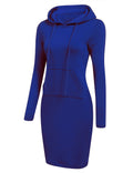 Stylisches Sweatshirt-Kleid mit Kapuze für Damen – Mila