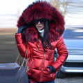 Warme Damen Winterjacke mit Kunstfellkapuze – Emilia