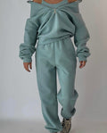 Gemütliches Fleece-Lounge-Set mit Reißverschluss für Damen – Evy