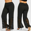Spitzenhose High Waist Weites Bein Plus Size – Sophie